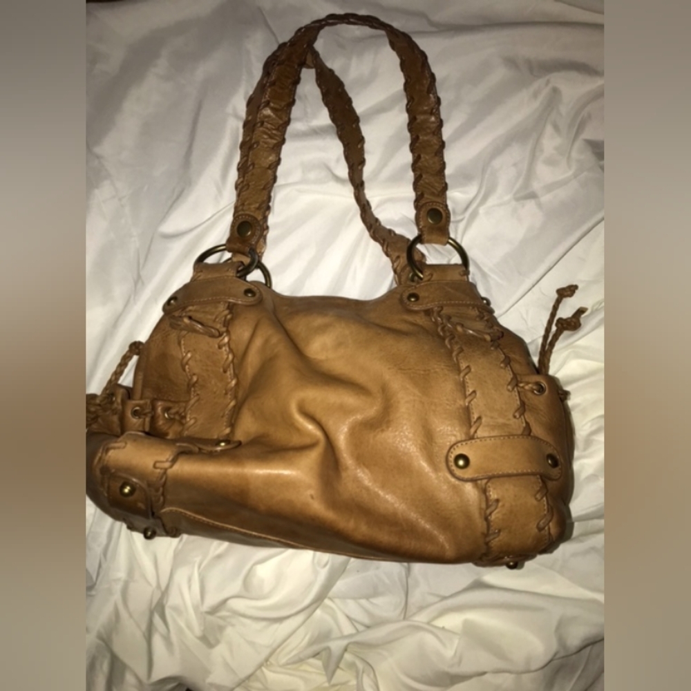 Kooba Brown Leather Bag with Gold Details - Picture 2 of 10